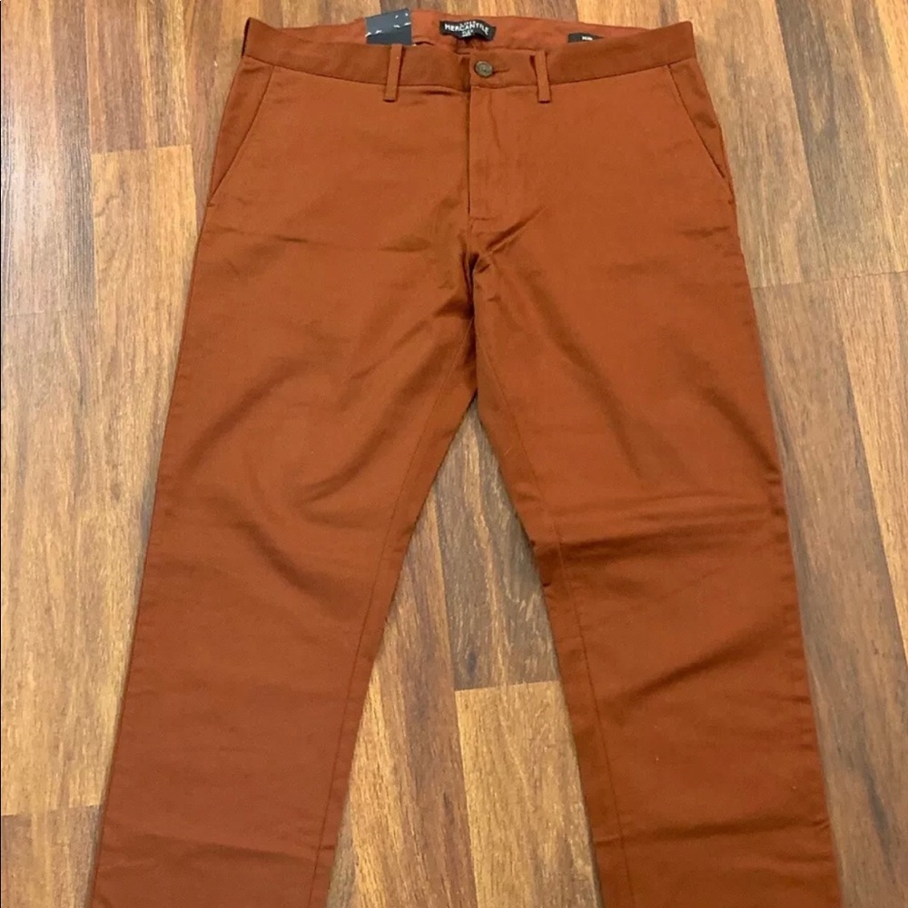 Mens J Crew Mercantile Dress Pants, Red Size 33X32